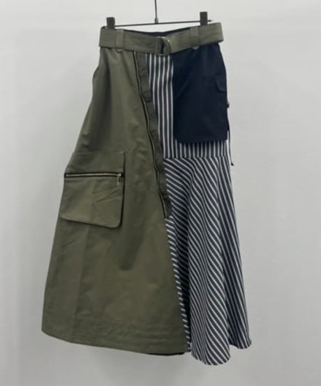 【R2601-LSK923】 Asymmetric military skirt (1741030)
