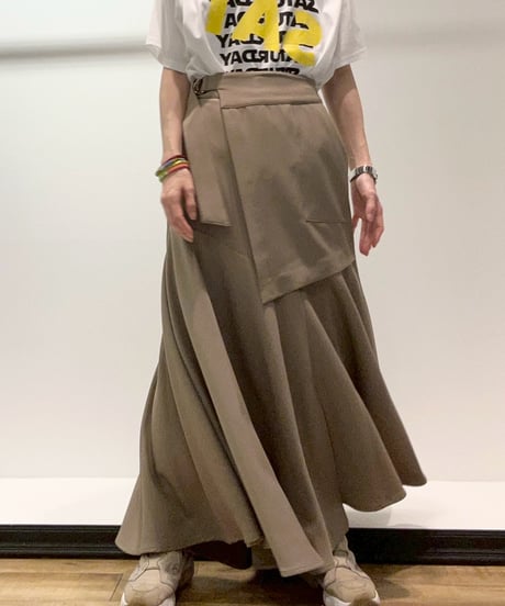 【R2503-RSK849】Unlined wrap skirt（1740954）