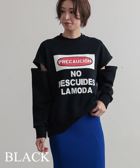 【R2403-ZSW691】Shoulder zip sweat (1740812)