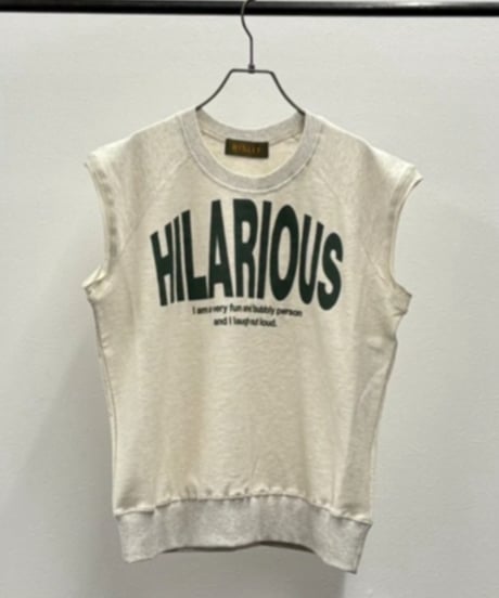 【R2501-LSW851】Logo sweat tank top (1740952）