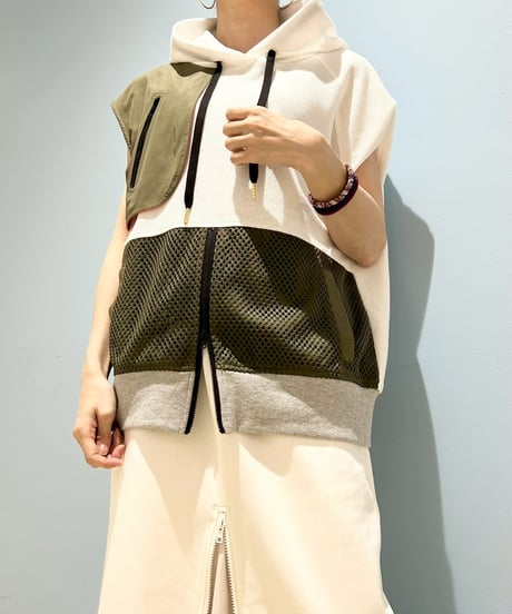【R2501-MFC793】Military hoodie cut and sew (1740918)