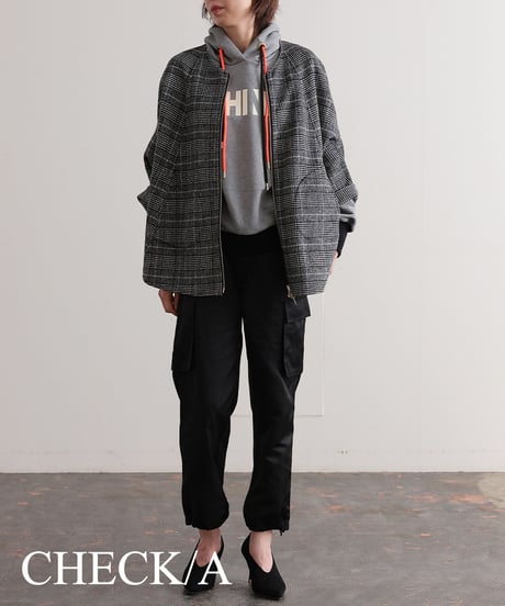 【R2403-RPC683】Reversible poncho coat（1680038)