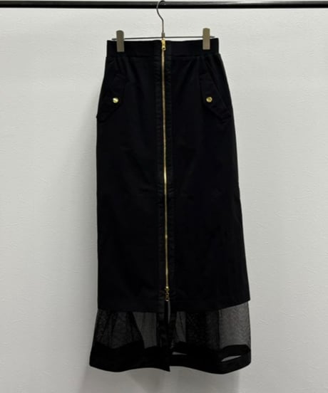 【R2501-RSK806】Reversible mesh skirt (1740922)