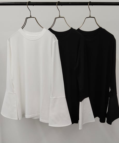 【R2303-CCS591】Broad crew neck cut sew (1740700)