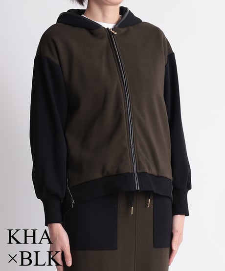 【R2403-BFP714】Back punching hoodie with frills (1740839)