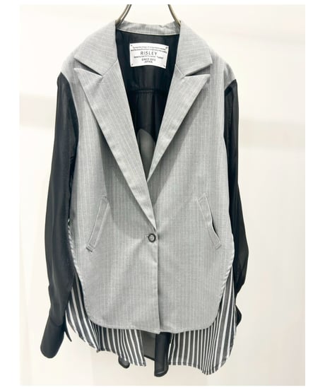 【R2601-LJK926】 Layered sheer jacket (1741033）
