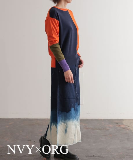 【R2403-BPO733】Bicolor knit (1740837)