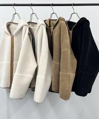 【R2303-RBP527】Reversible boa hoodie (1680026)