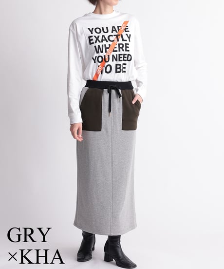 【R2403-BFS715】Back punching skirt with frills (1740840)