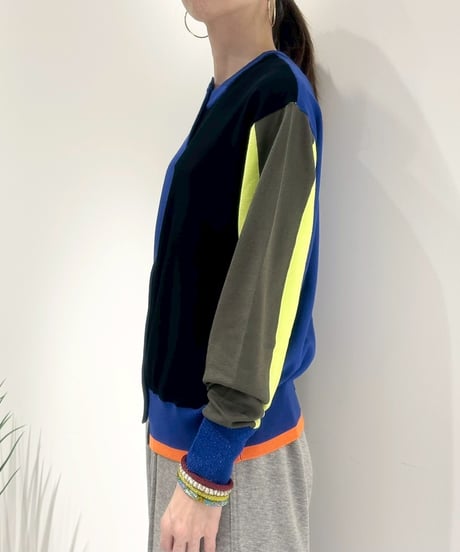 【R2503-BCD875】 Bicolor 2way cardigan（1741006)