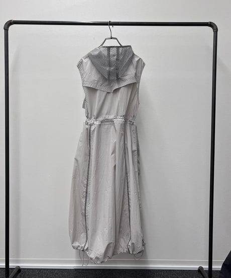 【R2601-LSJ957】 Long sheer gilet dress (1741071）