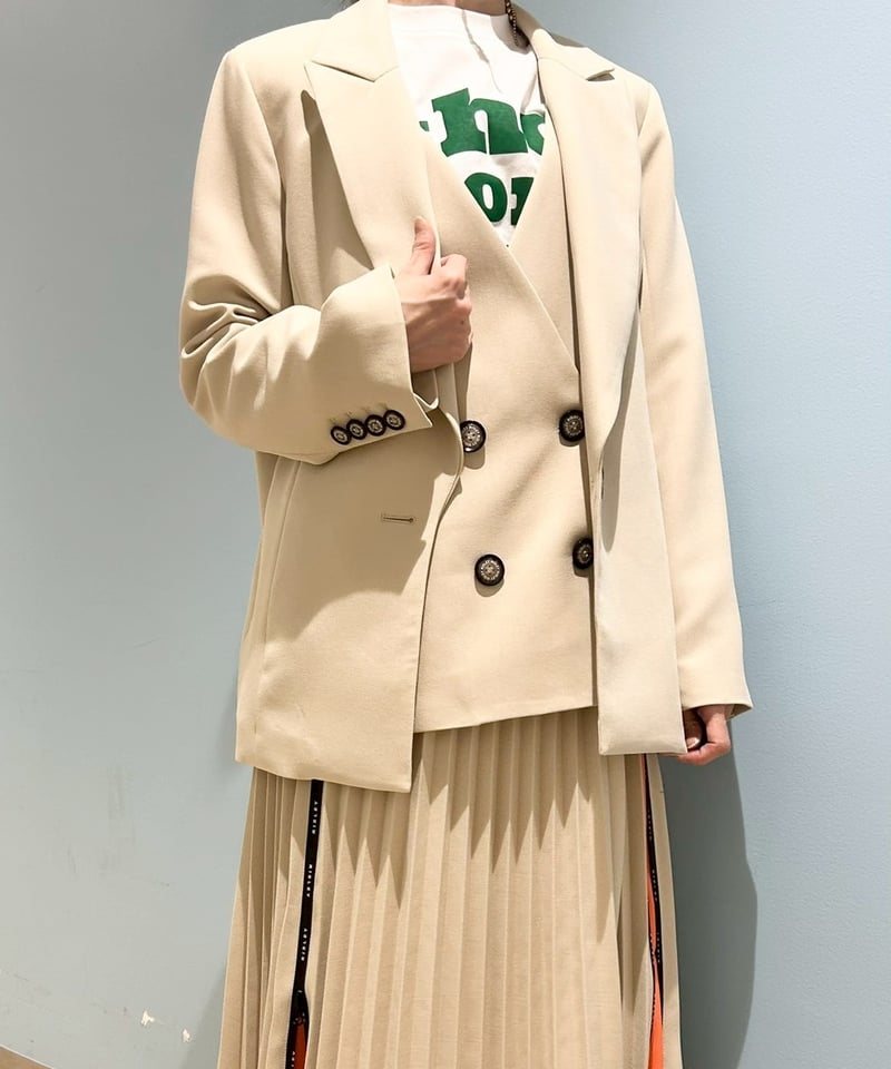 ジャケット・アウター Over Shoulder Jacket R2403-SJK743】Tailor collar shoulder jacket（174