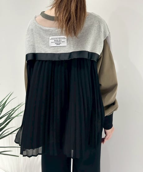 【R2503-BPP841】Back pleated pullover（1740964）