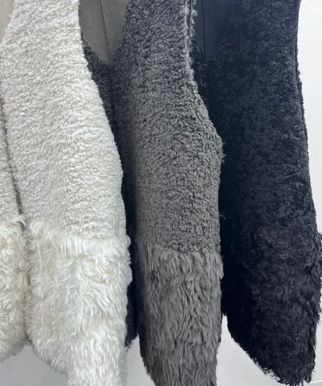 【R2503-RFV830】 Reversible fur vest（1680049）
