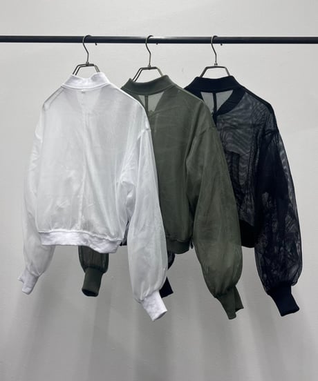 【R2601ｰRBZ929】 Reversible tulle blouson (1741045)