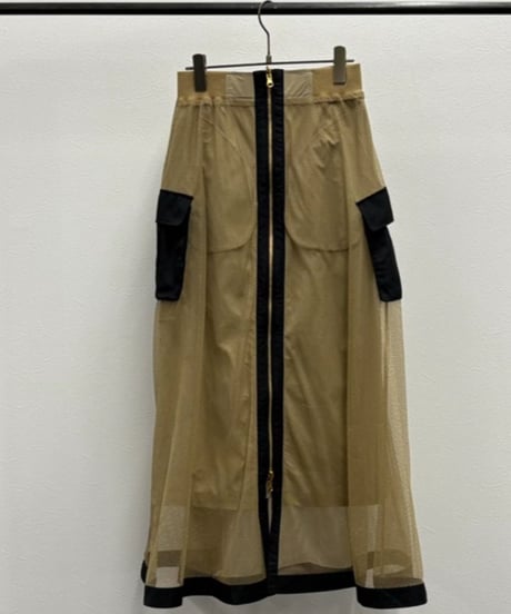 【R2501-RSK806】Reversible mesh skirt (1740922)