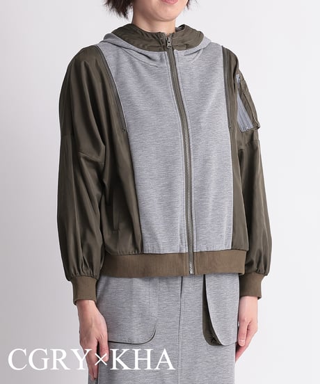 【R2401-MPK584】Shoulder zip hoodie (1740710)
