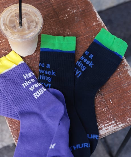 【R2403-LSC710】Socks THURSDAY(1740856)