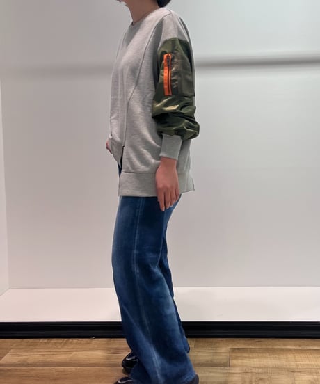 【R2503-MSW908】 Sleeve-switched sweatshirt with pocket（1741015）
