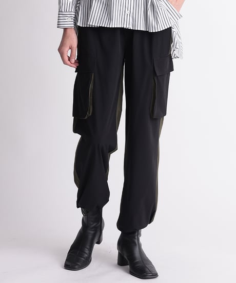 【R2401-BCP613】Bicolor cargo pants (1740740)