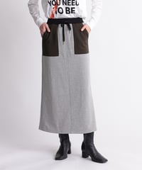 【R2403-BFS715】Back punching skirt with frills (1740840)