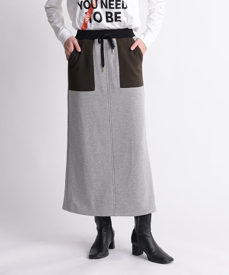 【R2403-BFS715】Back punching skirt with frills (1740840)