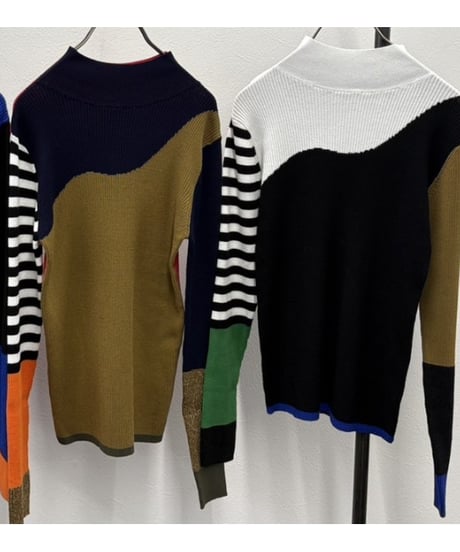 【R2503-BHN874】 Bicolor 2way knit（1741005）