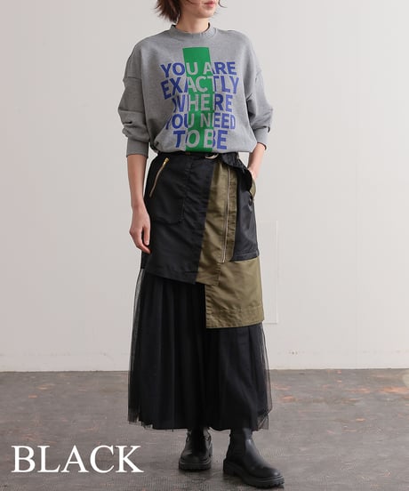 【R2403-MSK718】Asymmetry military skirt (1740851)