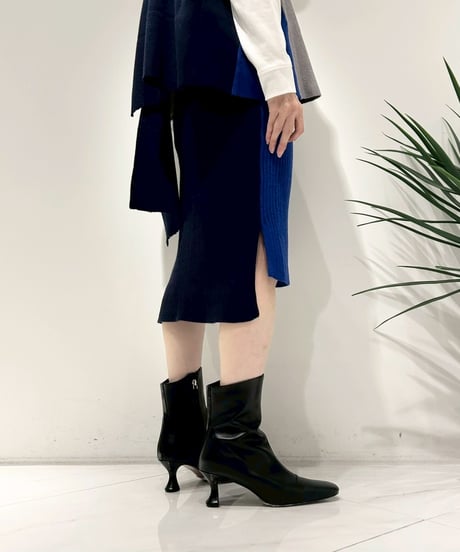 【R2503-BSK940】 Bicolor knit skirt (1741041)