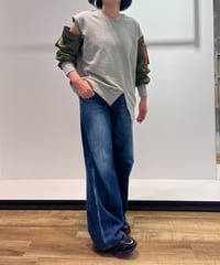 【R2503-MSW908】 Sleeve-switched sweatshirt with pocket（1741015）
