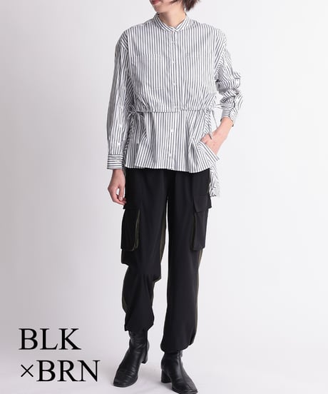 【R2401-BCP613】Bicolor cargo pants (1740740)