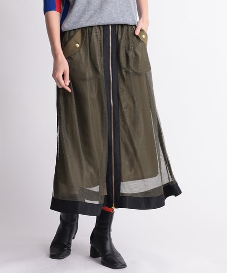 【R2401-RMS597】Reversible mesh skirt (1740730)