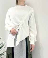 【R2601-DSW927】 Asymmetrical switching sweatshirt（1741032）