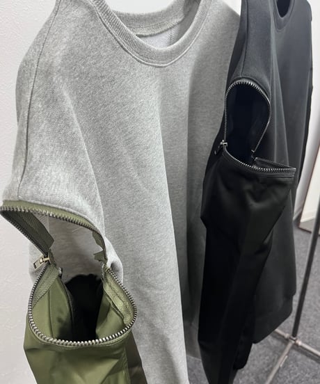 【R2503-MSW908】 Sleeve-switched sweatshirt with pocket（1741015）