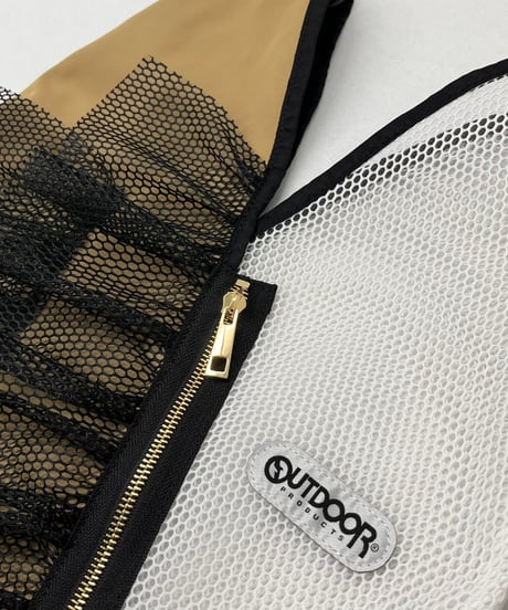 【R2501-TMF31】Triangle mesh bag with frills　(1740888)