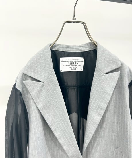 【R2601-LJK926】 Layered sheer jacket (1741033）