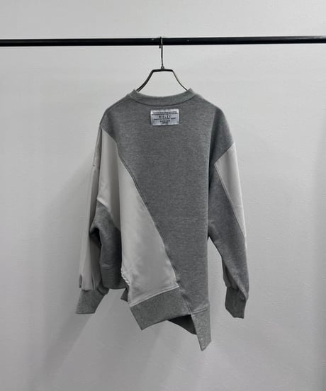 【R2601-DSW927】 Asymmetrical switching sweatshirt（1741032）
