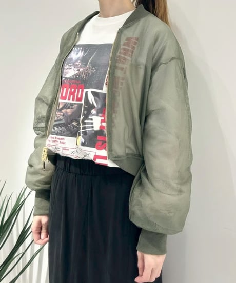【R2601ｰRBZ929】 Reversible tulle blouson (1741045)