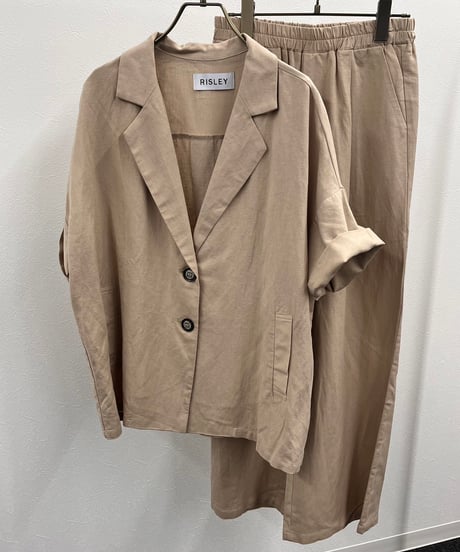 【R2401-BJK657】Linen jacket (1740777)
