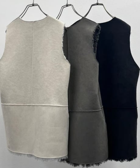 【R2503-RFV830】 Reversible fur vest（1680049）