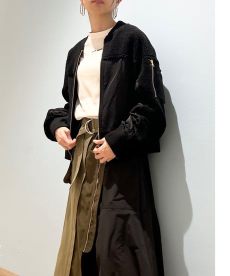 【R2403-DNB724】Docking knit  blouson (1740832)