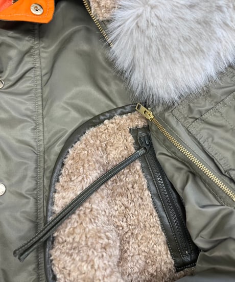 【R2503-BFM836】 Big hoodie MA-1（1680055）