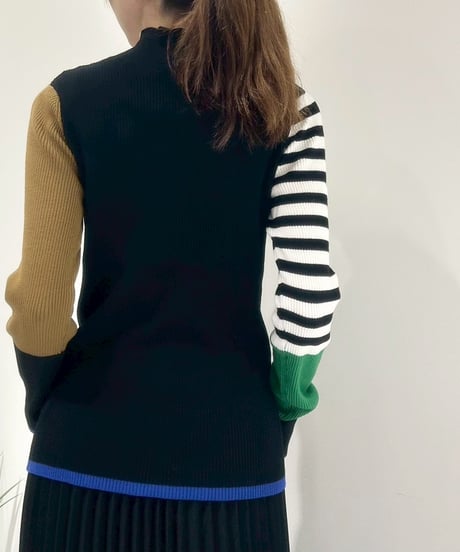 【R2503-BHN874】 Bicolor 2way knit（1741005）