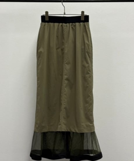 【R2501-RSK806】Reversible mesh skirt (1740922)