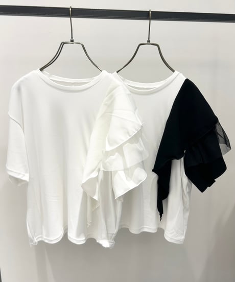 【R2601-GSC979】Gathered sleeve top  (1741090）