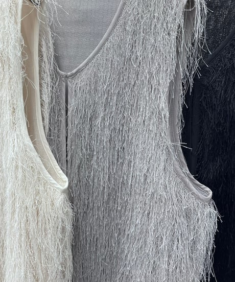 【R2603-FVT1017】 Fringe vest (1741103）