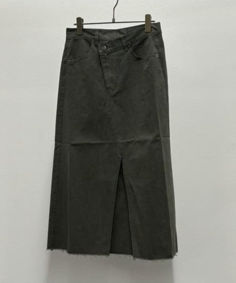 【R2503-WSS881】 Washed slit skirt（1740996）
