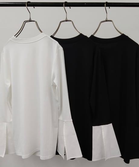 【R2303-CCS591】Broad crew neck cut sew (1740700)
