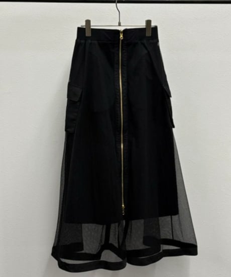 【R2501-RSK806】Reversible mesh skirt (1740922)