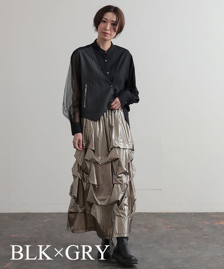 【R2403-BSH674】Shirts with vest (1740806)